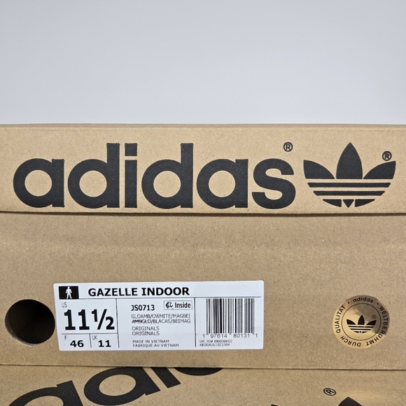 New adidas Gazelle Indoor Glow Amber Off White JS0713 Men\'s Shoes Size 11.5 main image 4